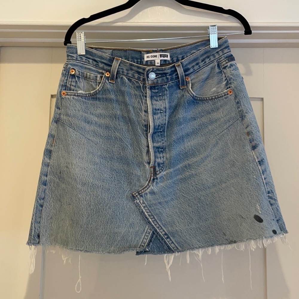 Redone Levi’s Denim Skirt